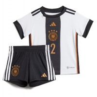 Maglie da calcio Germania Antonio Rudiger #2 Prima Maglia Bambino Mondiali 2022 Manica Corta (+ Pantaloni corti)